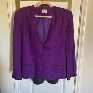 Vintage Koret Career 80s Blazer Purple